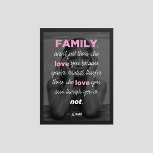 RAZE Family Framed Poster (Black/Myita)